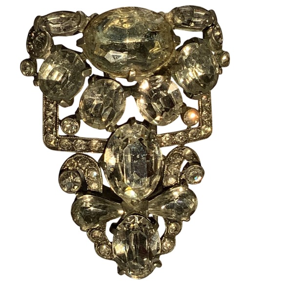 Eisenberg Original Rhinestone Brooch Fur Clip - Picture 3 of 8